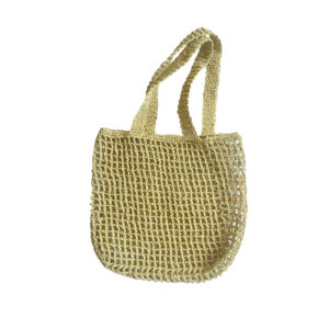Handgemaakte Boho Raffia Tas – Gehaakt