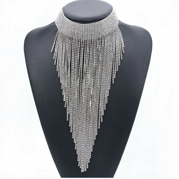 Handgemaakte Kristallen Choker Ketting – Elegant & Luxueus