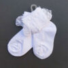 Imported Girls’ White Cotton Socks with Lace Trim – Premium Quality (2-4 Years) (2)