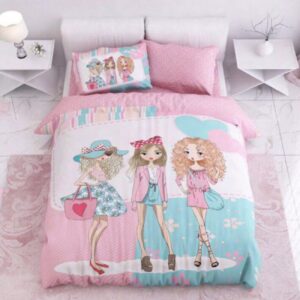 Kinder laken en deken set – Meisjes thema (4 stuks)