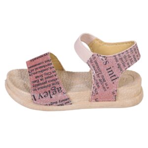 Modieuze Kinder Sandalen – Metallic Roze