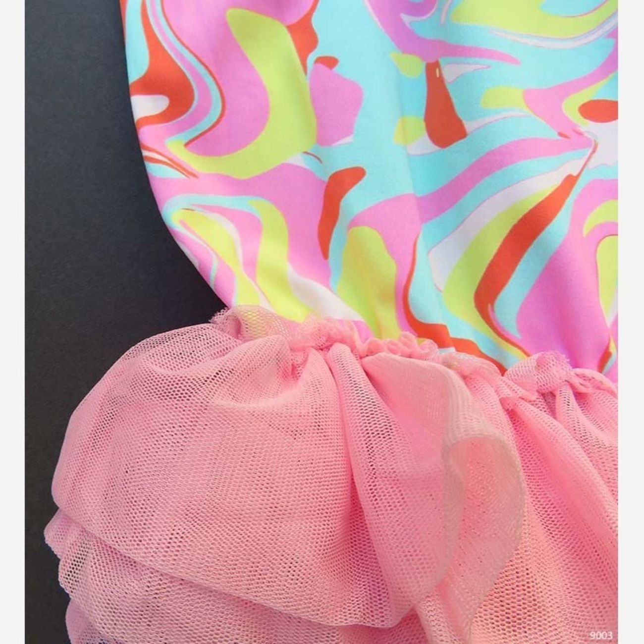 Kinderbadpak met Abstract Patroon (9-12 jaar)