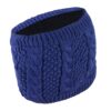 Knitted Ring Neck Style Scarf With Fleece Lining And Spiral Pattern (4)