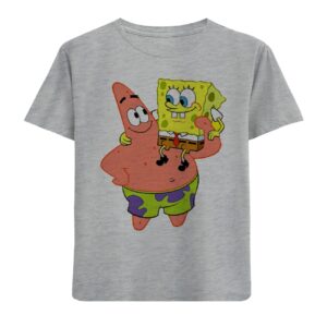 Lichtgewicht katoenen T-shirt voor kinderen – unisex ontwerp, SpongeBob design