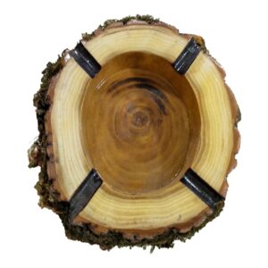 Rustieke Walnoothouten Asbak – Natuurlijke Finish