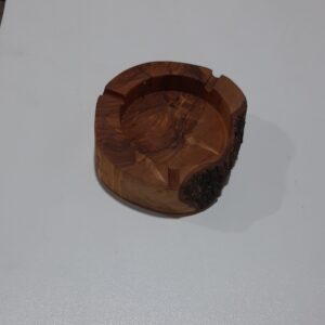Rustieke Olijfhouten Asbak – Log Stijl