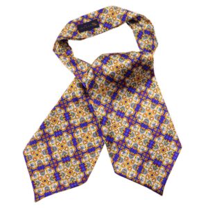 Ascot Das – Blauw Geometrisch Patroon