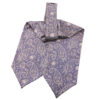 Men's Ascot tie - Suitable for Wedding with Paisley Design in Purple (2)
