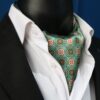 Men’s Vintage Plaid Neck Scarf Classic Checkered Ascot Tie for Elegant & Casual Style (5)