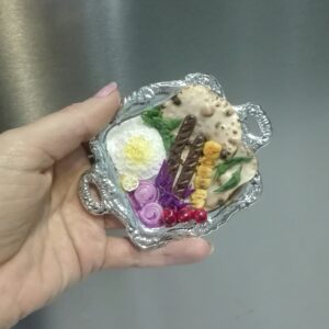 Miniatuur Kebab Schotel Koelkastmagneet – Set van 4