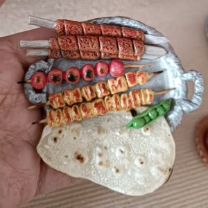 Miniatuur Perzische Kebab Bord Magneet