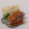 Miniature Persian Kebab Plate Magnet – Clay Food Fridge Accessory 3