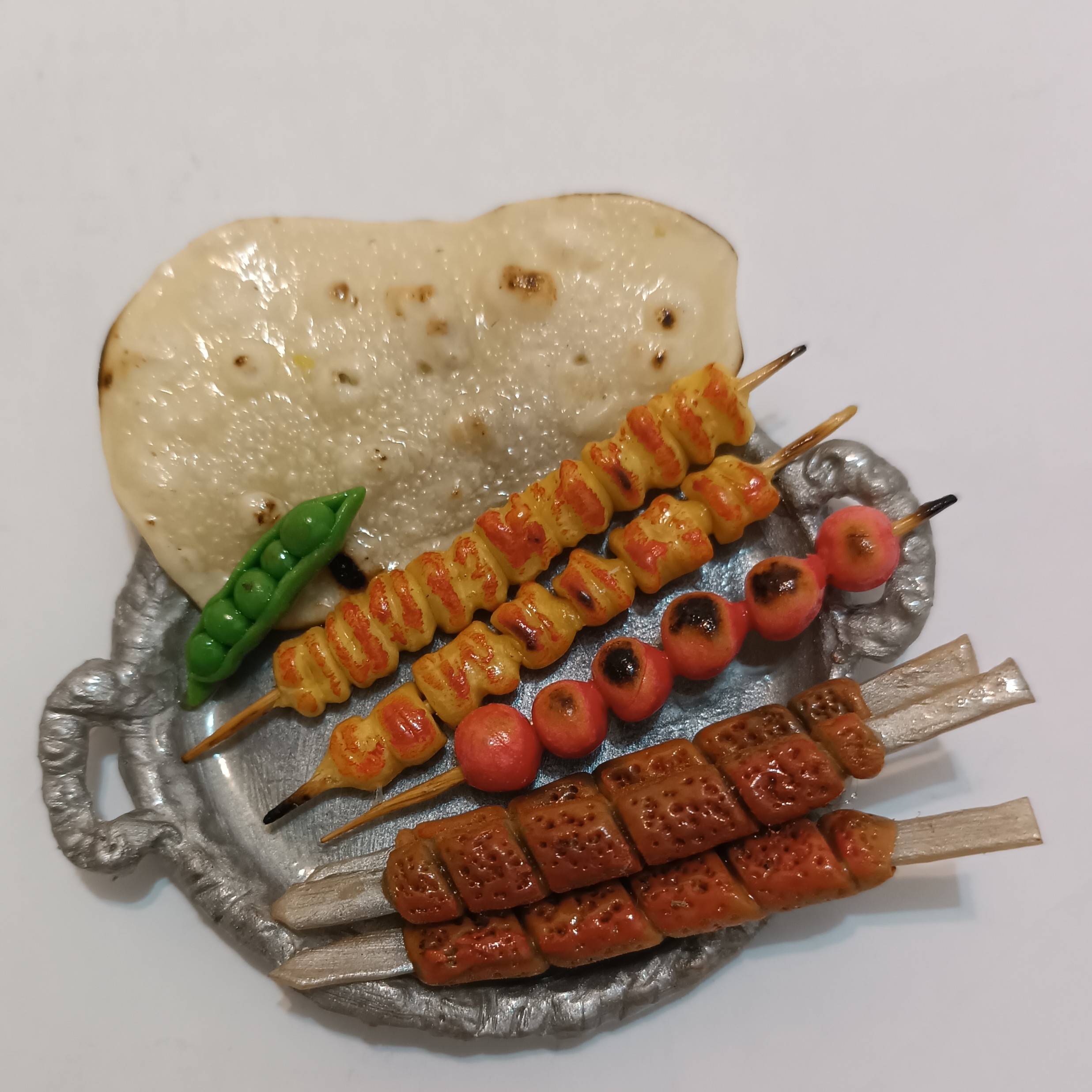 Miniatuur Perzische Kebab Bord Magneet