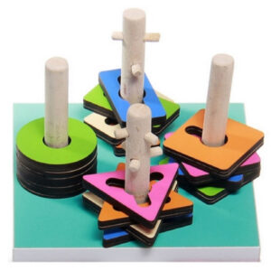 Montessori Geometrie Puzzel – Groen Hout
