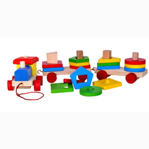 Montessori Houten Trein – Kleur & Vorm Sorteerder