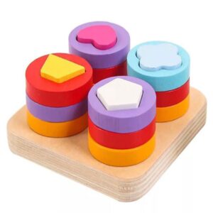 Montessori Sensorisch Vormenspel – Hout