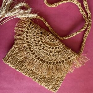 Natuur-geïnspireerde raffia tas – Boho Stijl
