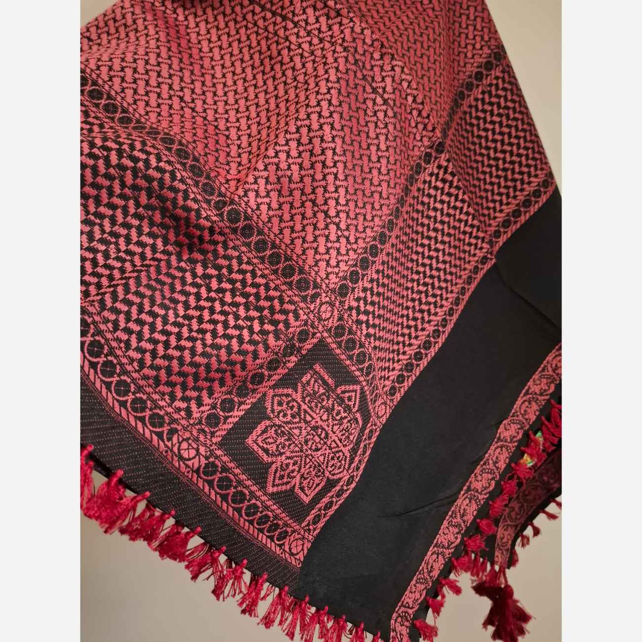 Omaanse Shemagh Premium – Rood/Wit Geruit