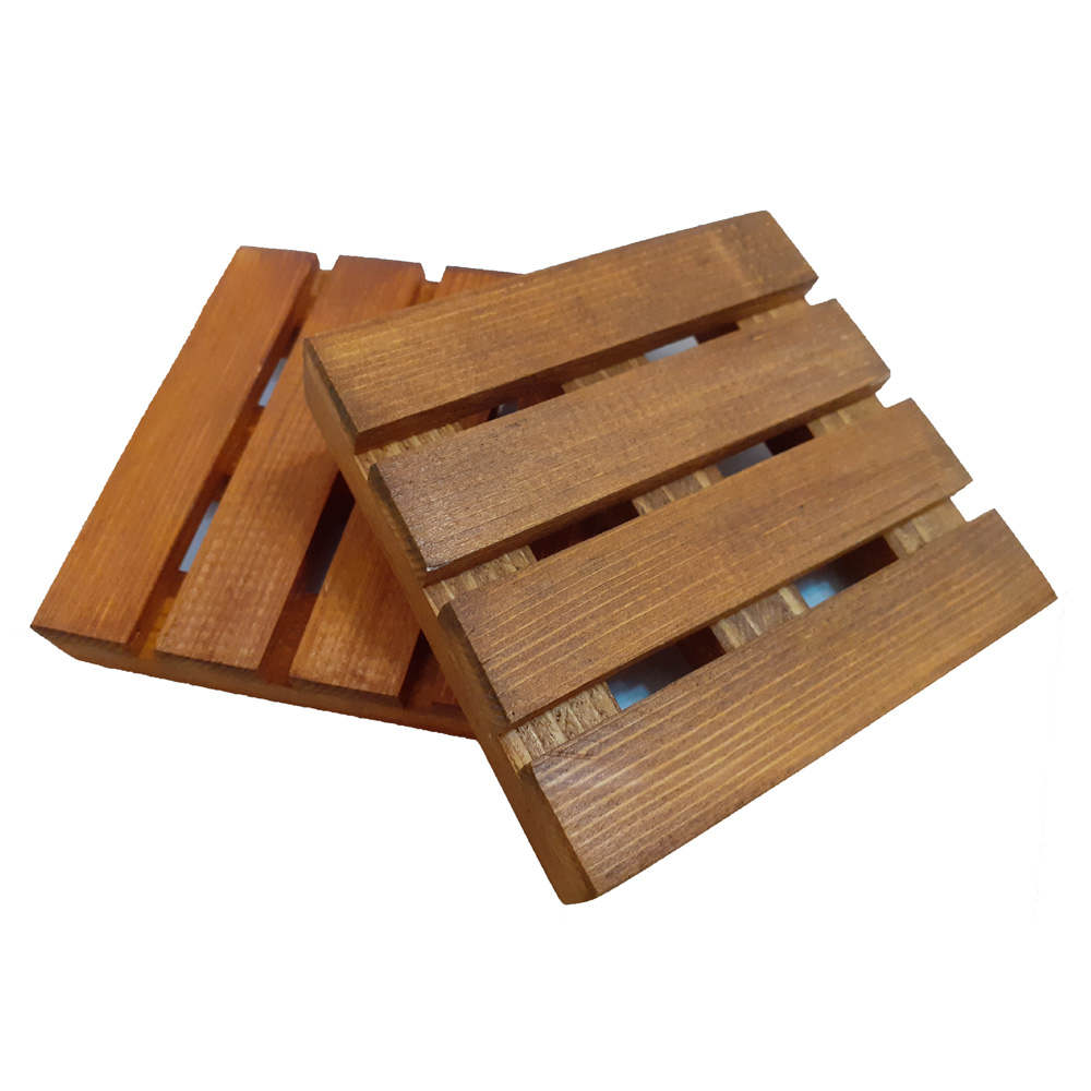 Unieke Houten Pallet Onderzetters 6-pack – Ideaal voor Koffie- & Theedranken