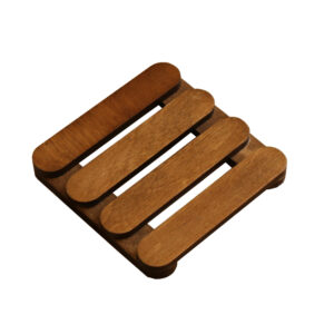 Pallet Onderzetters – Set van 6 (Bruin)