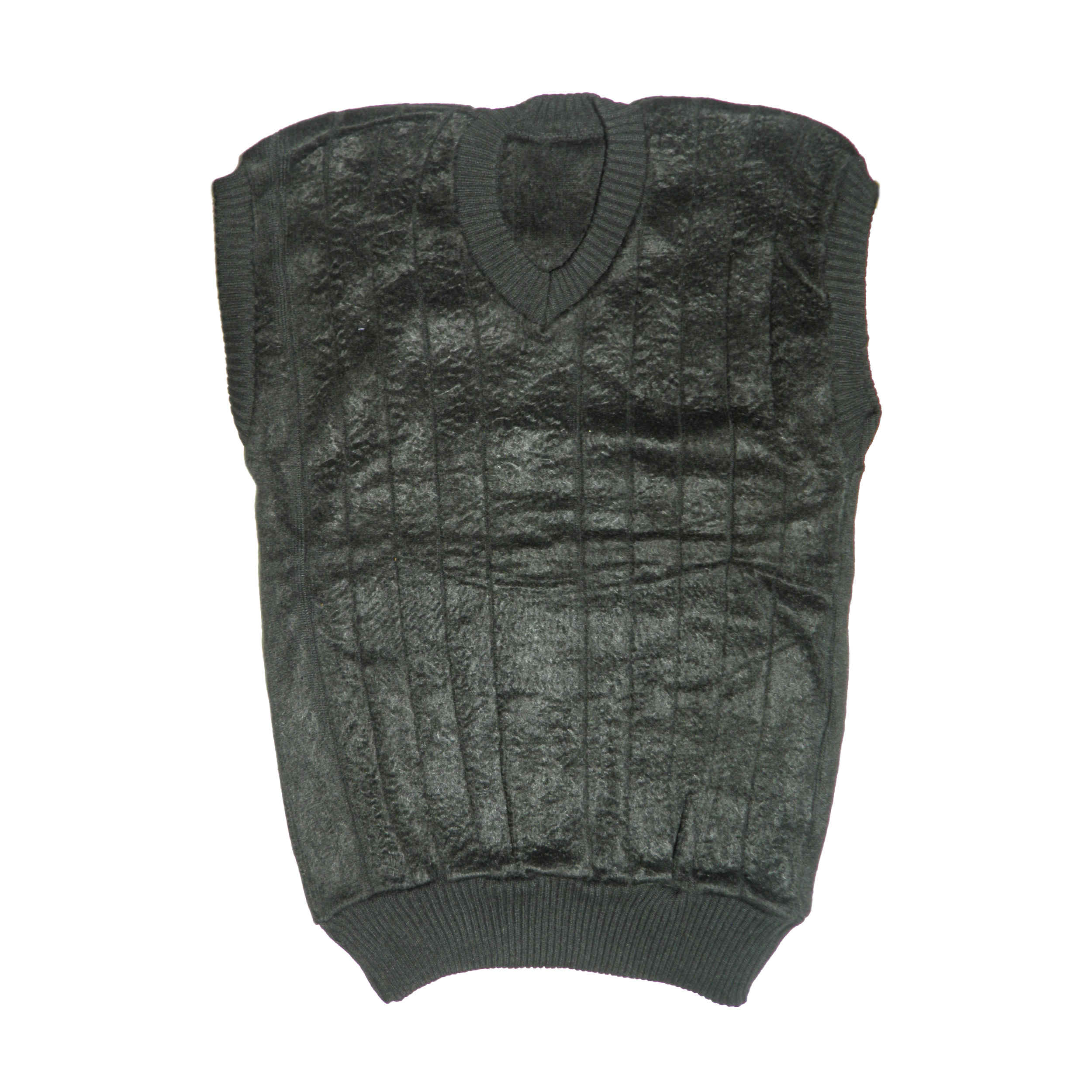 Perzisch Heren Kameel Wol Vest – Zwart