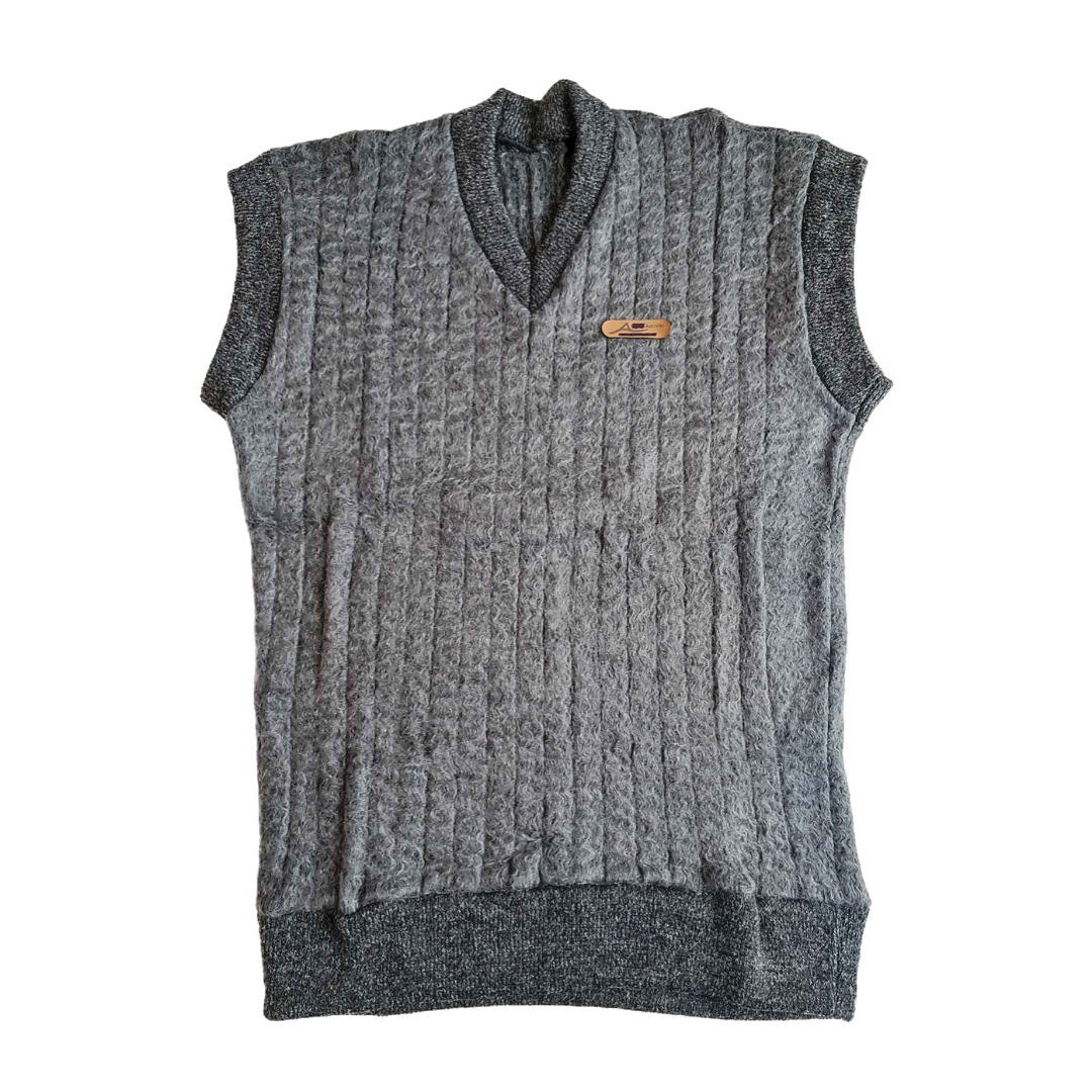 Perzisch Heren Mouwloos Kameel Wol Vest – Grijs