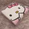 PoudIran Kids' Poncho Bathrobe Towel – Hello Kitty Design, Size 70 (2)