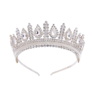 Prinsessenstijl kristallen tiara – geschikt voor bruiloften, Quinceañera’s & bals