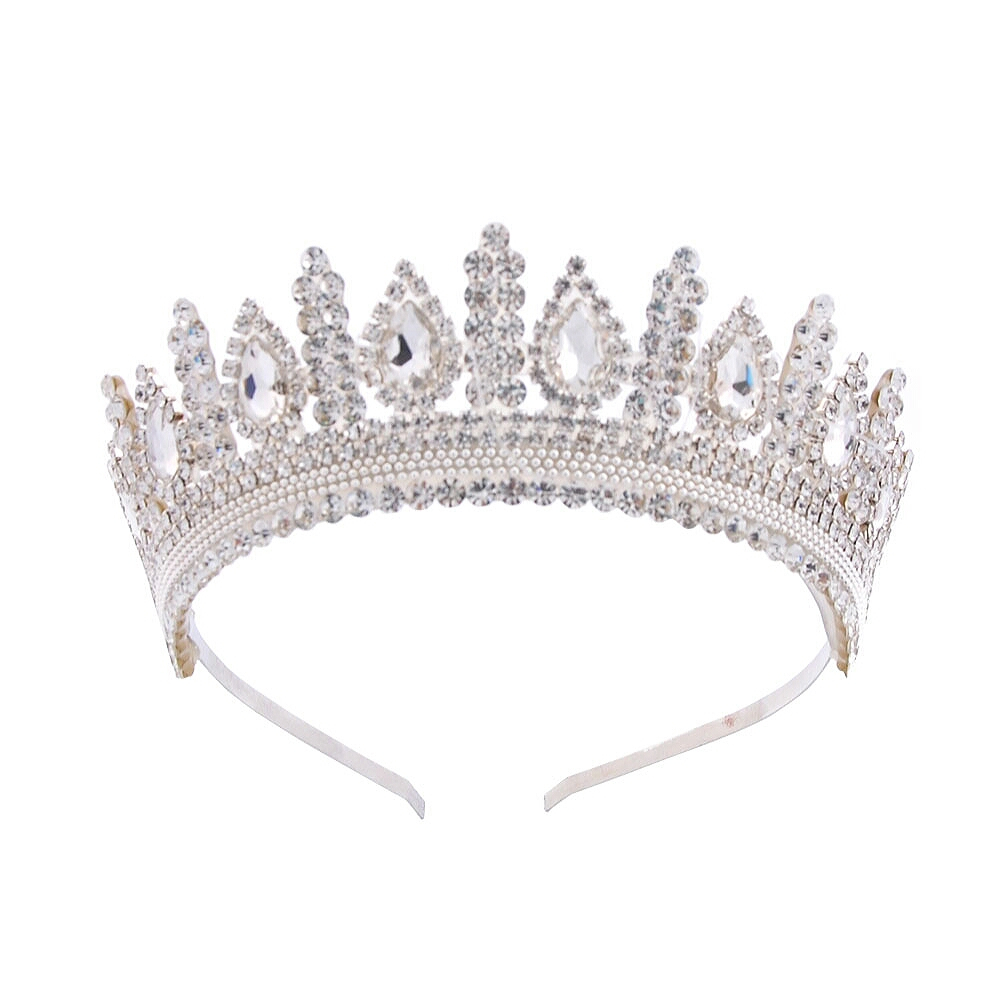 Prinsessenstijl kristallen tiara – geschikt voor bruiloften, Quinceañera’s & bals