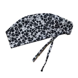 Bedrukte Scrub Cap in Capsulepatroon – Geschikt voor Zorgprofessionals
