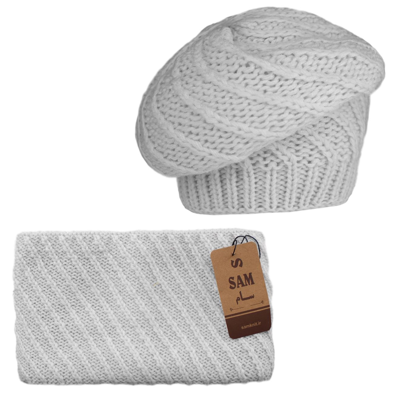 Franse Stijl Winterset – Gebreide Muts & Col-Sjaal