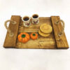 Rustic Wooden Tray with Jute Handles – Suitable for Coffee Tables (2)