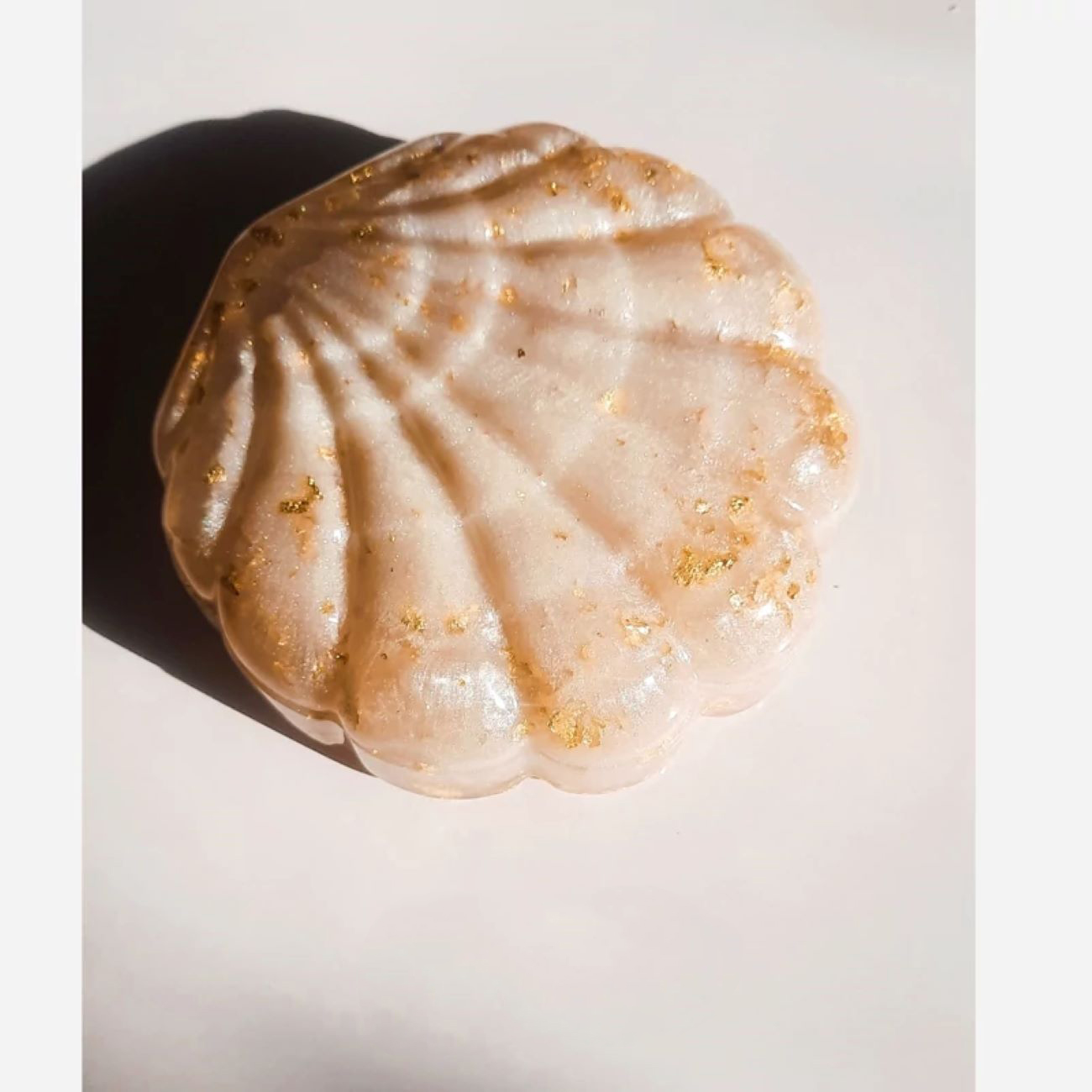 Hars Sieradenhouder Schelp – Crème – Voor Ringen & Oorbellen