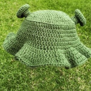 Gehaakte Oger Bucket Hat – Shrek Geïnspireerd