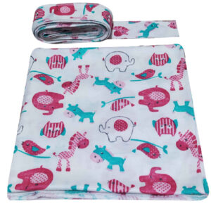 Beter slapen met Swaddle – Roze Diermotieven