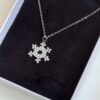 Snowflake Beaded Choker Necklace - Handmade, Minimalist Ideal for Everyday Wear (3)