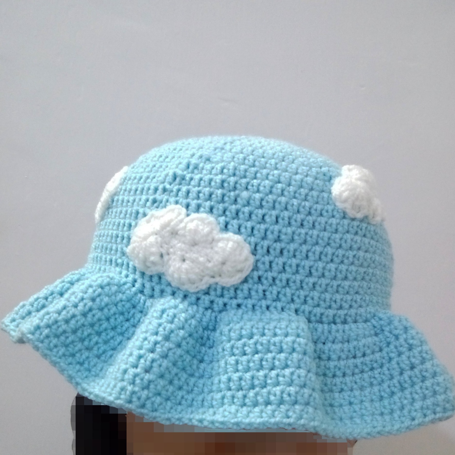 Zachte Gehaakte Bucket Hat – Geschikt voor Lente en Zomer