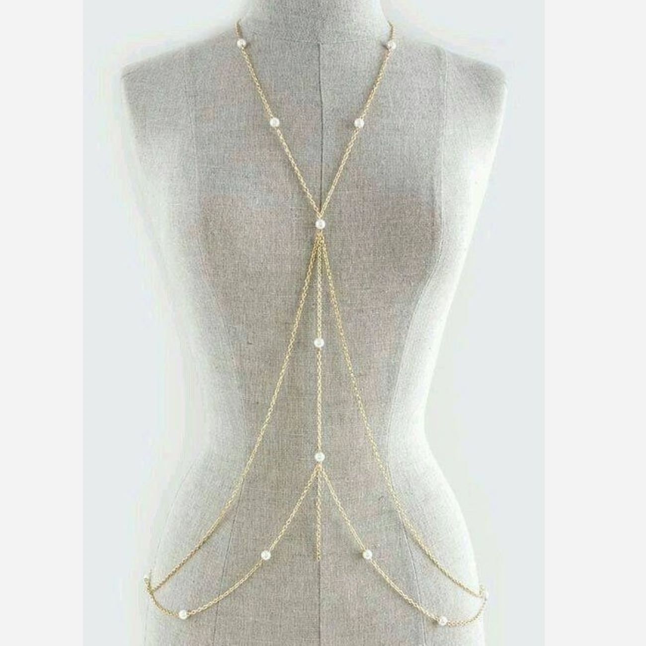 Parels Body Chain – Stalen Lichaamsketting – RVS