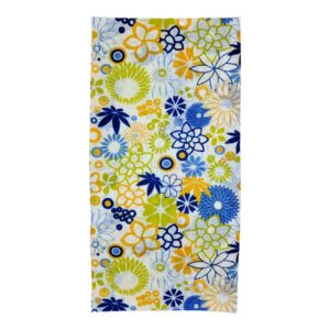 Multifunctionele Colsjaal – Rekbaar met Blauw Bloemenpatroon