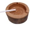 Tree Slice Log Ashtray – Suitable for Smokers with Rustic Style2