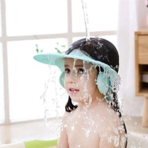Waterdichte baby shower muts voor bescherming van gezicht en ogen, geschikt voor gevoelige babyhuid