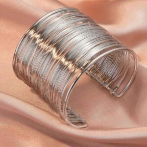Zilveren Manchette Armband voor Vrouwen