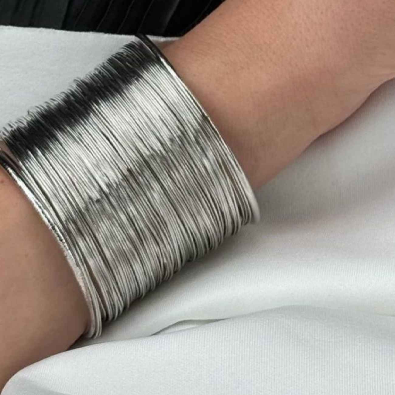 Zilveren Manchette Armband voor Vrouwen
