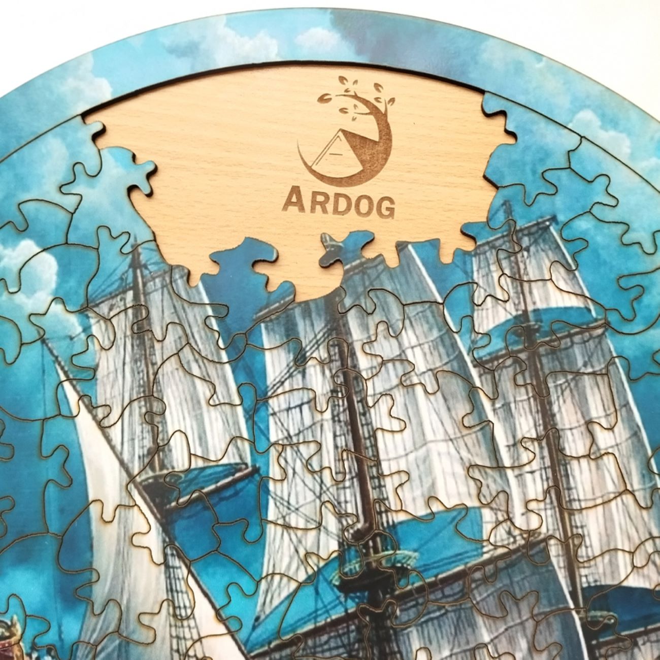 Houten 113-Stukjes Schip Puzzel – Creatief & Leuk Model voor Alle Leeftijden