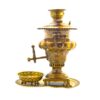 3-Piece Brass Charcoal Samovar Set, Pichi Model (2)