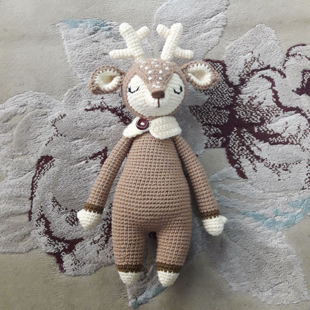 Amigurumi Hert Pop – Handgemaakt Gehaakt Speelgoed