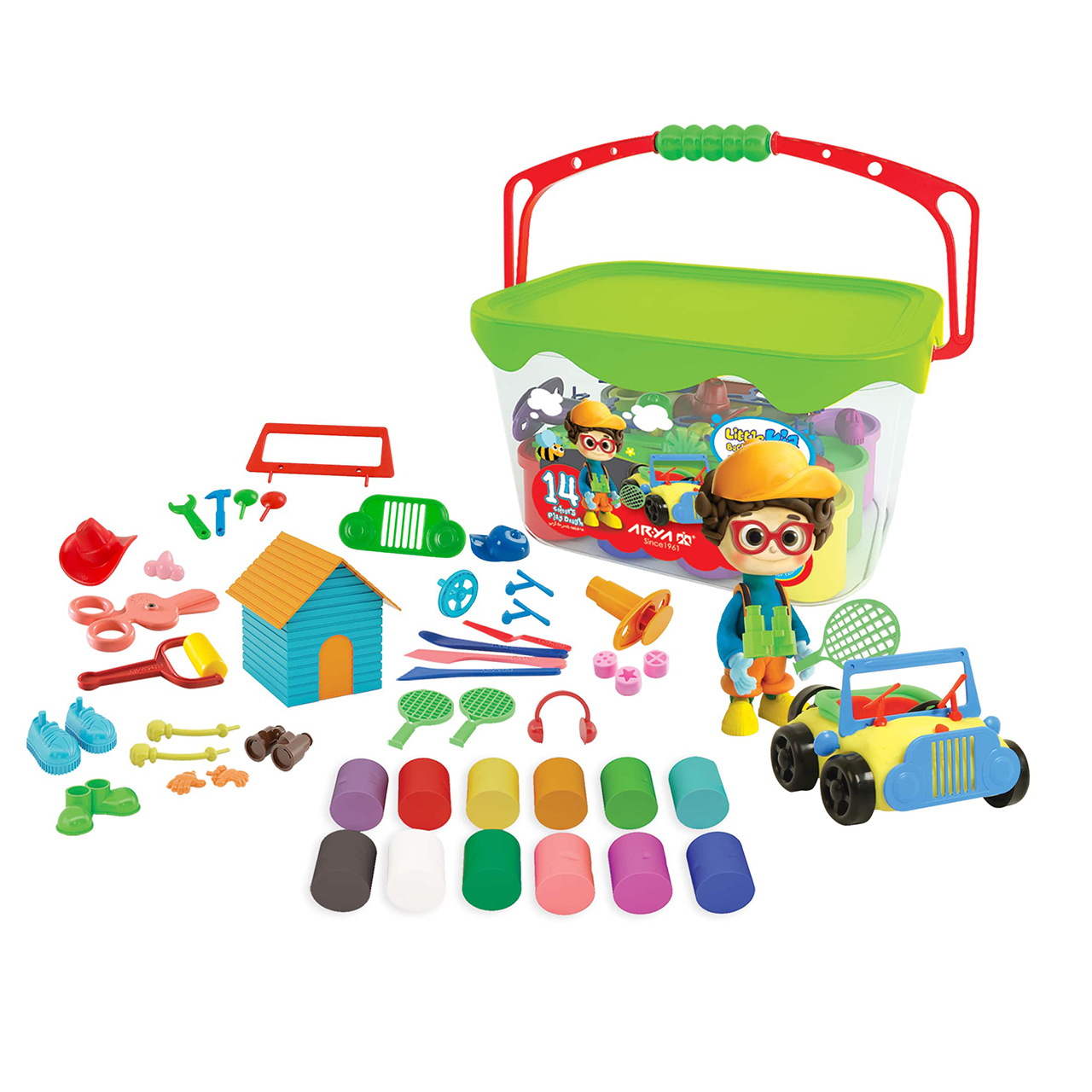 Aria Creatieve Speelklei Set – Kia Koochooloo 14-delig