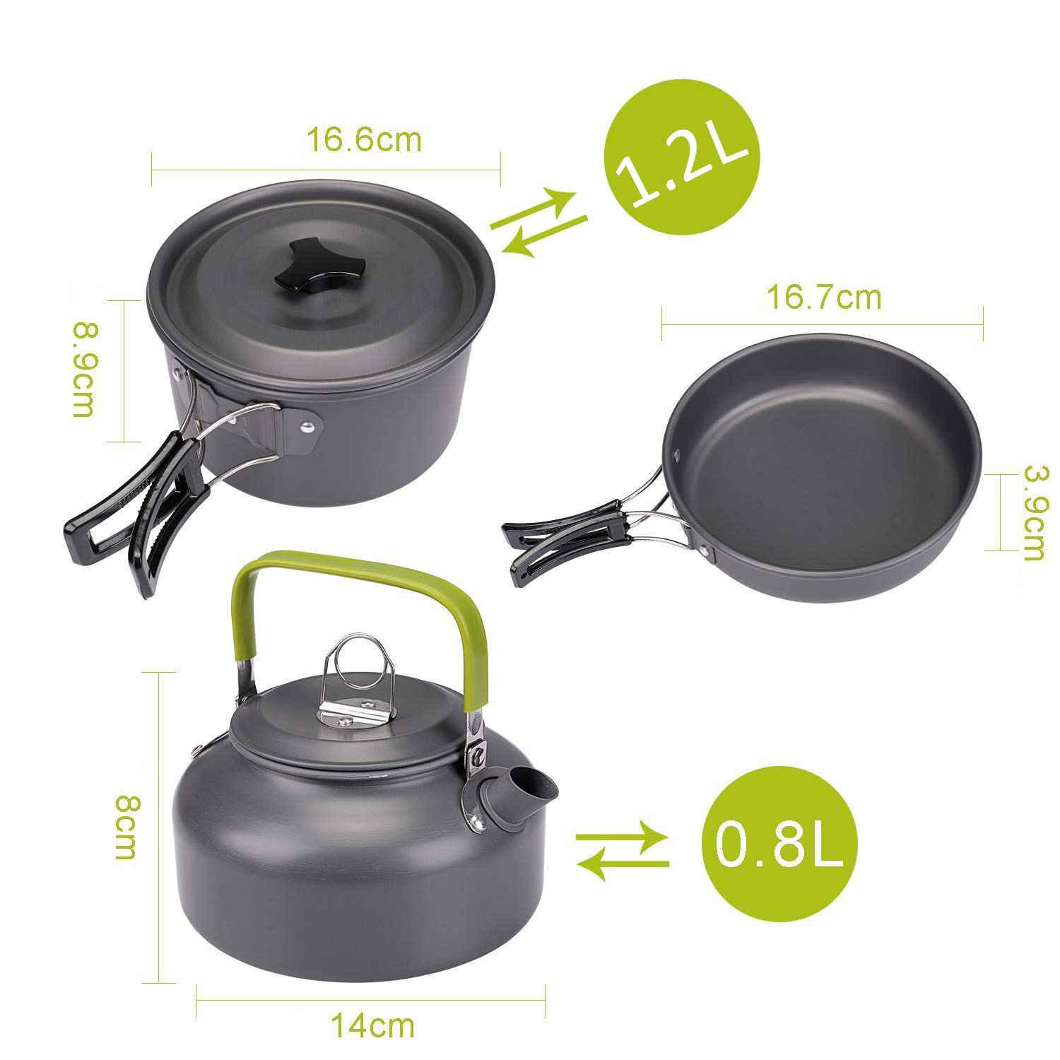 Kampeer Kookset voor Open Vuur Koken – Lichtgewicht & Duurzaam