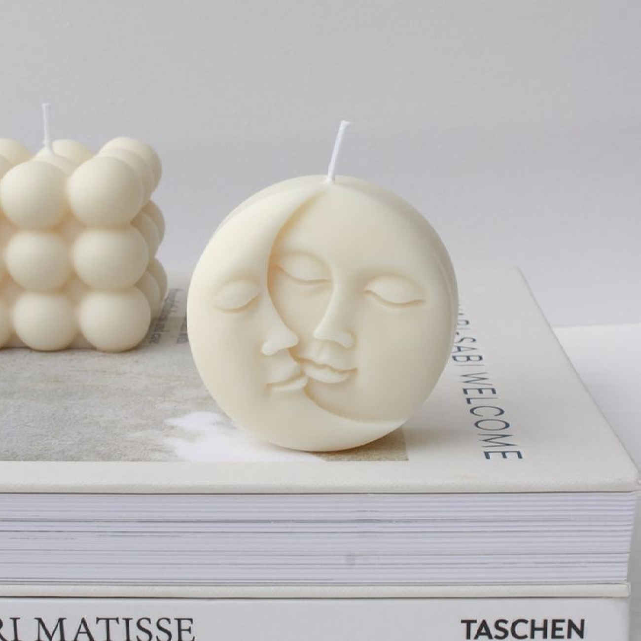 Kaarsenmal met Maan- en Zonontwerp voor Professioneel Kaarsenmaken Thuis