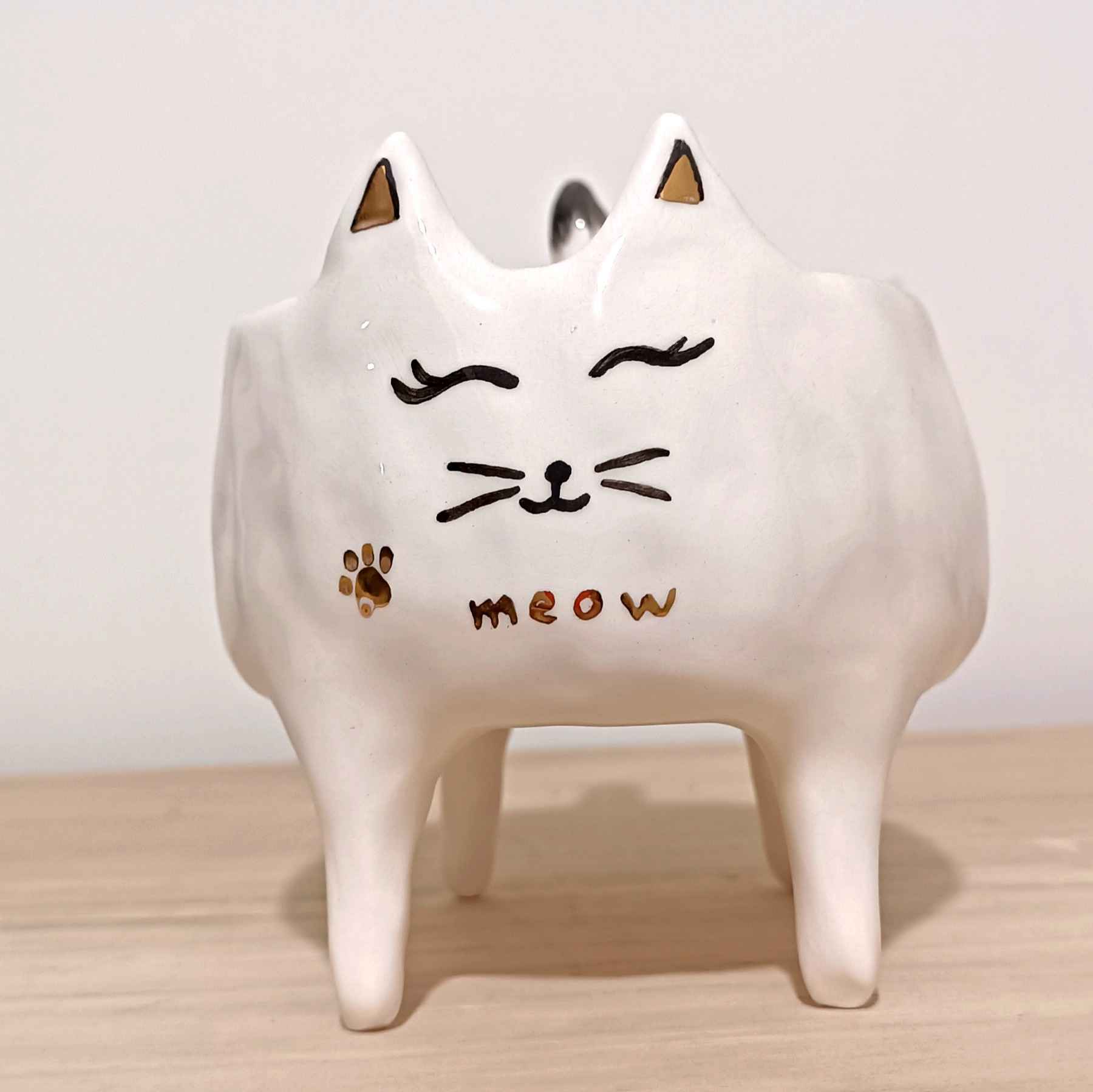 Keramische Artistieke Mok – Kat Ontwerp